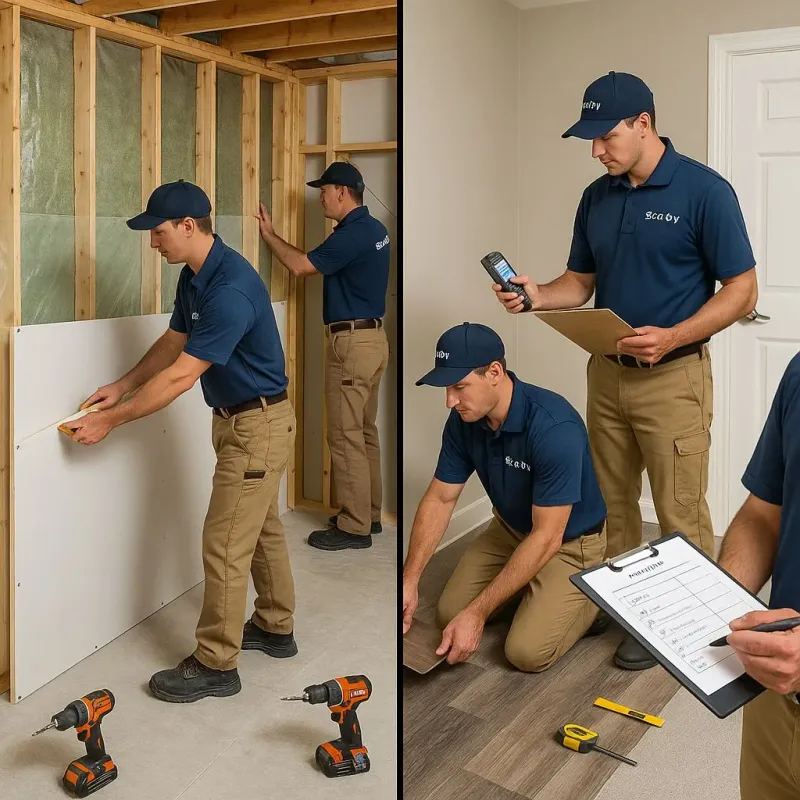 Repairs and Reconstruction process in La Puente, CA